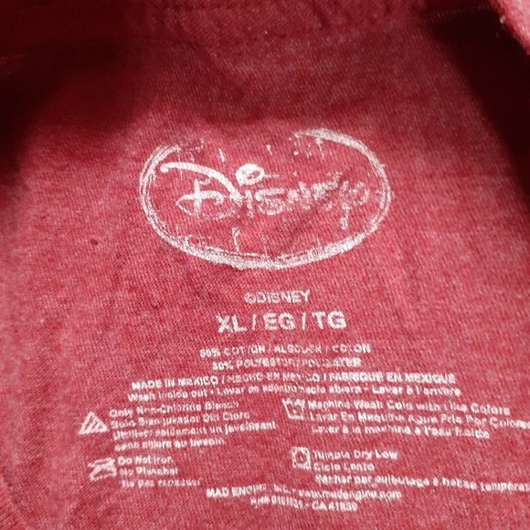 Disney Mickey Mouse Graphic Tee Greaser Mickey Faded Red Mens XL - Picture 6 of 7